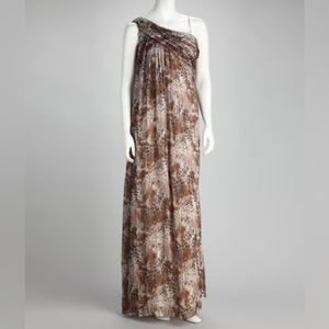 sachin and babi light blue dress Eliza J Obi Floral Cap Sleeve High-Low Maxi Dress